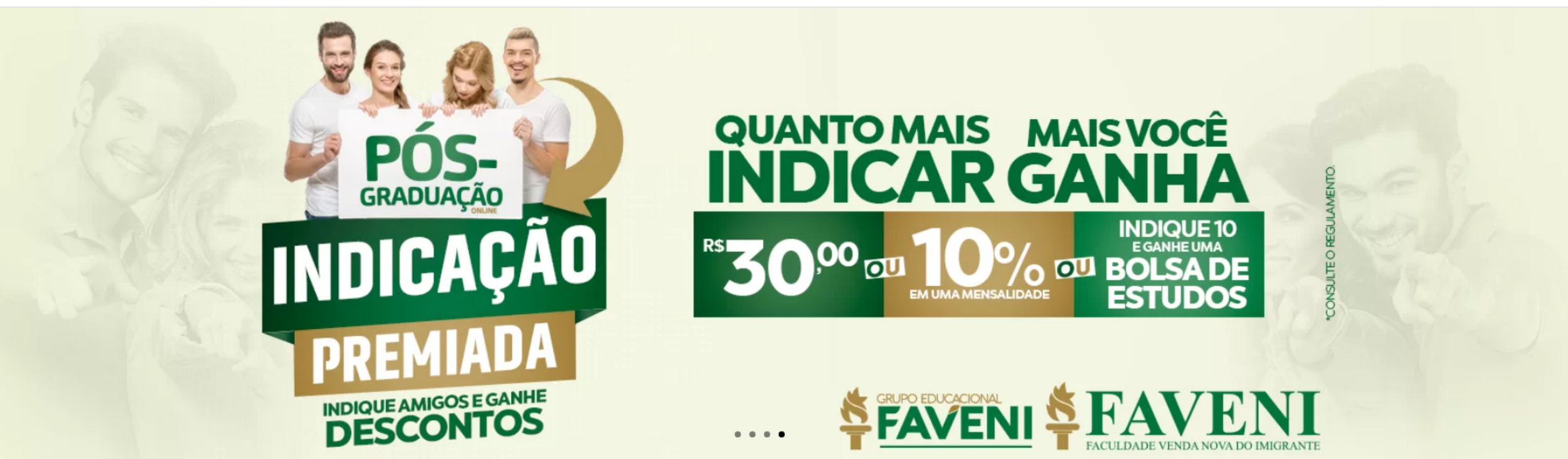 Promoção indique e Ganhe Faveni